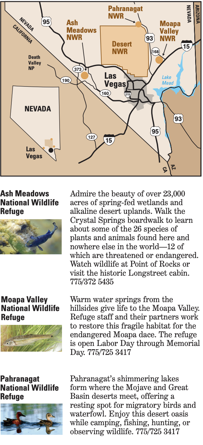 IMAGES, MAP, TEXT: Visit nearby refuges section image