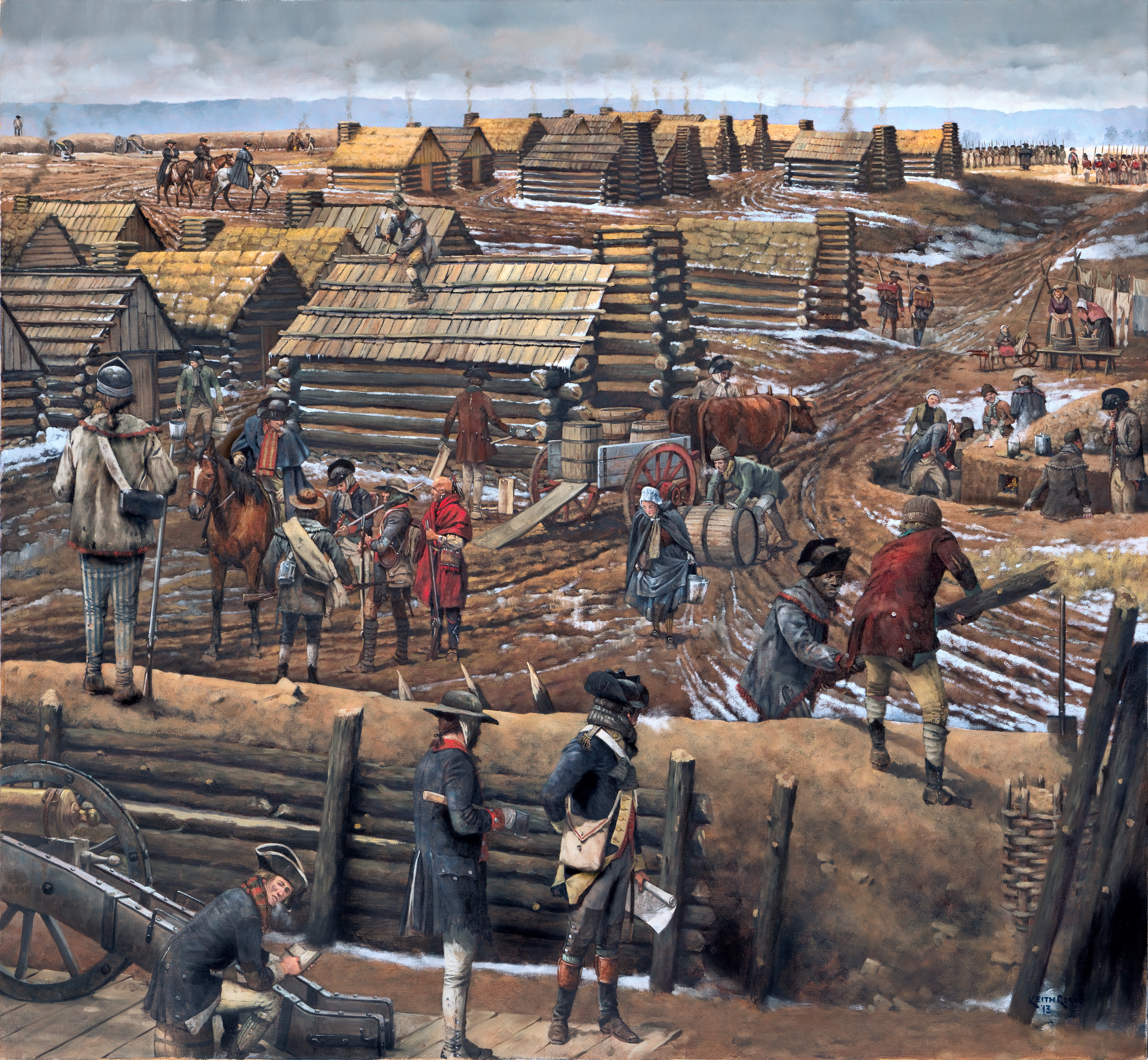 Illustration: 1777-78 Winter Encampment section image