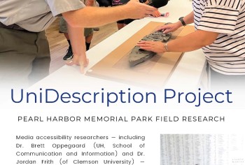 Screenshot of the UniDescription Project: Pearl Harbor Memorial Park Field Research article