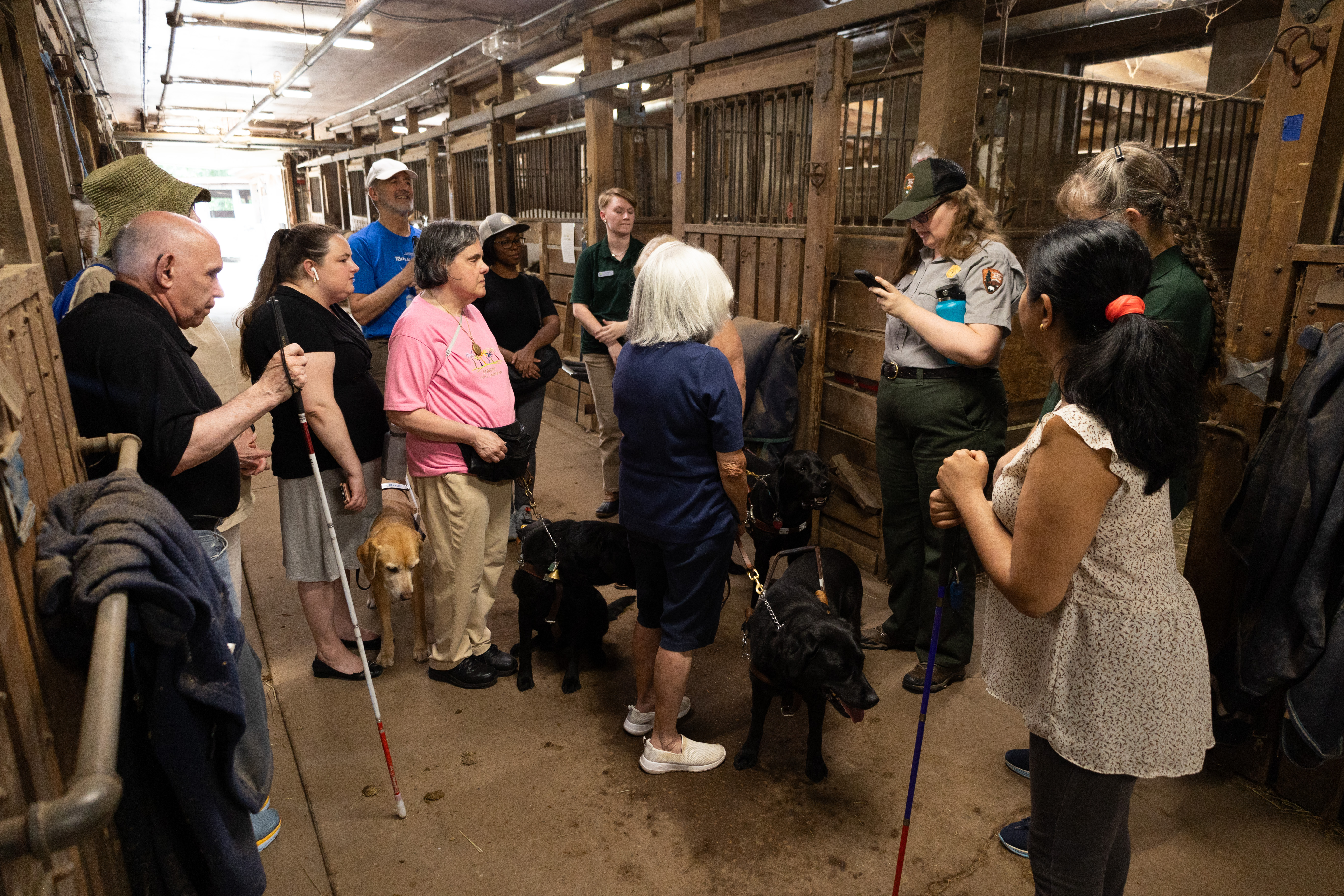 Photo of Testing Audio Description: Autumn Cook leading a tour of Rock Creek Park (2024)